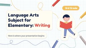 مادة فنون اللغة للمرحلة الابتدائية - الصف الثالث: الكتابة
