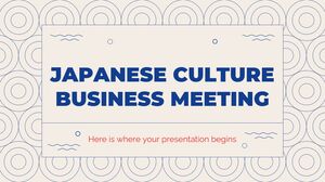 การประชุมทางธุรกิจวัฒนธรรมญี่ปุ่น