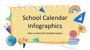 Infografiki kalendarza szkolnego