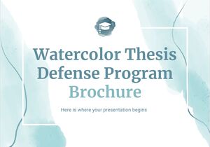 水彩論文防衛プログラムパンフレット