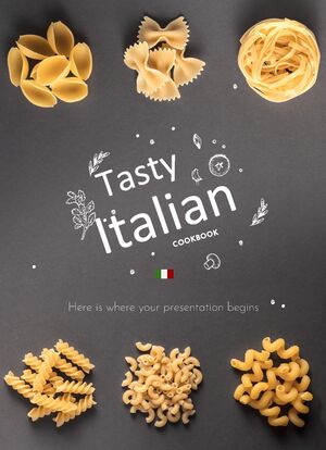 Saboroso livro de receitas italianas