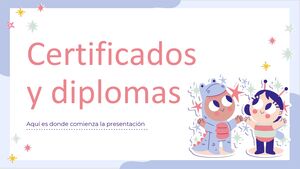 Certificate și diplome pentru educație Candy Color