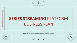 Plano de negócios da plataforma de streaming de séries