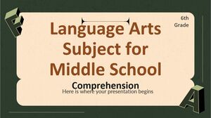 中学语言艺术科目 - 六年级：理解
