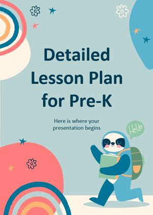 Plano de aula detalhado para pré-escola