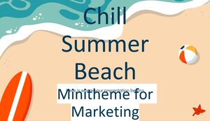 Chill Summer Beach Minitheme للتسويق