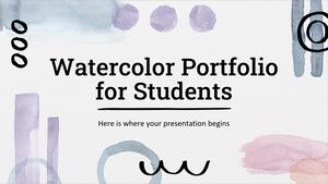 Aquarell-Portfolio für Studenten