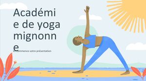 Niedliches Yoga-Akademie-Minithema