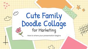 Kolase Doodle Keluarga Lucu untuk Pemasaran