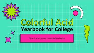 Colorful Acid Yearbook for College