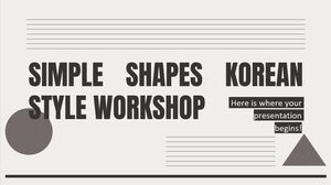 Simple Shapes Korean Style Workshop