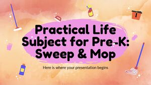 Subiect de viață practică pentru pre-K: Sweep & Mop