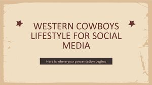 社群媒體的西部牛仔生活方式