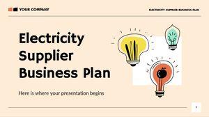 Plan d'affaires du fournisseur d'électricité