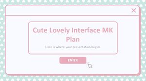 Plano MK de interface fofa e adorável
