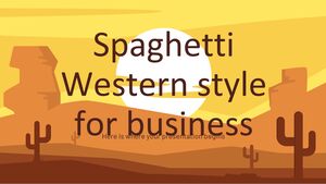 İş Amaçlı Mini Tema için Spagetti Batı Tarzı