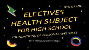 고등학교 선택 과목 고등학교 건강 과목 - 9학년: 개인 건강의 기초
