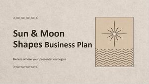 Plan de negocios con formas de sol y luna