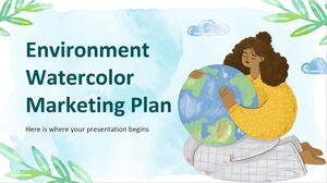 Piano di marketing per l'acquerello ambientale