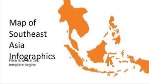 Infográficos do mapa do Sudeste Asiático