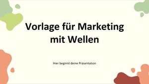 Diapositivas con formas onduladas para marketing