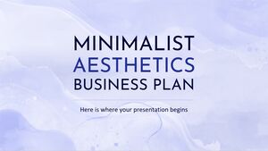 Plan d’affaires esthétique minimaliste