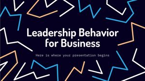 Leadership Behavior for Business