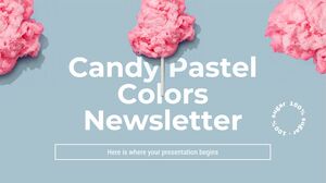 Newsletter sui colori pastello caramelle