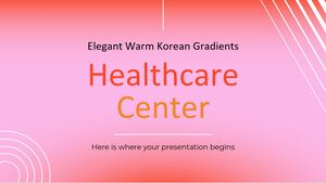 Centro de saúde elegante e quente com gradientes coreanos