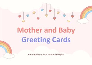 Поздравительные открытки матери и ребенка
