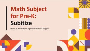 Math Subject for Pre-K: Subitize
