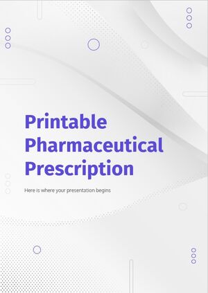 印刷可能な医薬品処方箋