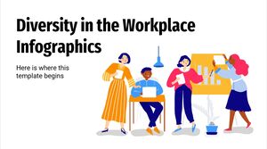 Różnorodność w infografiki w miejscu pracy