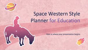 Space Western Style Planner for Education