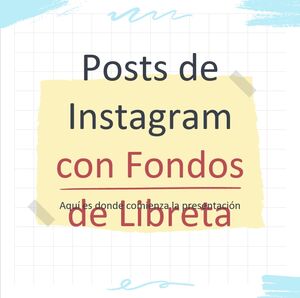 Post di Instagram con sfondi di notebook