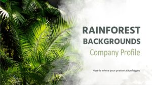 Profilo aziendale degli sfondi della foresta pluviale