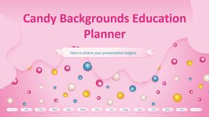 Candy Backgrounds Education Planner