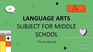 مادة فنون اللغة للمدرسة المتوسطة - الصف السادس: فكر بصوت عالٍ