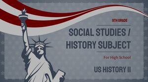 مادة الدراسات الاجتماعية/التاريخ للمدرسة الثانوية - الصف التاسع: تاريخ الولايات المتحدة II