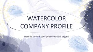 Profil de l'entreprise d'aquarelle