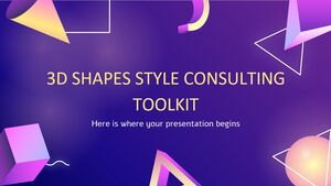 Boîte à outils de consultation sur le style des formes 3D