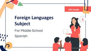 Matière de langues étrangères pour le collège - 6e année : espagnol