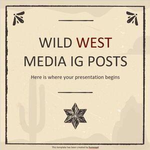 Postări IG în rețelele de socializare Wild West