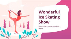 Magnifique spectacle de patinage sur glace
