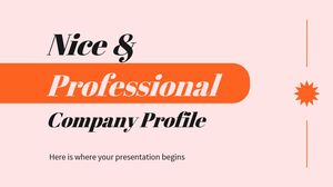 Ładny i profesjonalny profil firmy