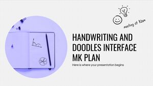 Plano MK de interface de caligrafia e rabiscos