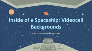 À l'intérieur d'un vaisseau spatial : arrière-plans d'appels vidéo