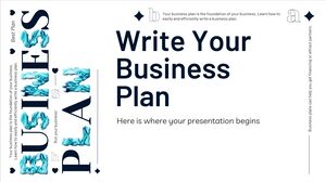 Escreva seu plano de negócios