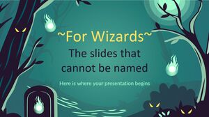 Для волшебников: слайды, которым нельзя дать названия