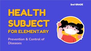 Materia sanitaria per la scuola elementare - 2a elementare: prevenzione e controllo delle malattie